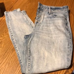 Maurices button fly high rise jegging large